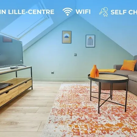 Elegant T3 A 5 Min De La Gare Lille-Flandres Appartement Mons-en-Baroeul Buitenkant foto